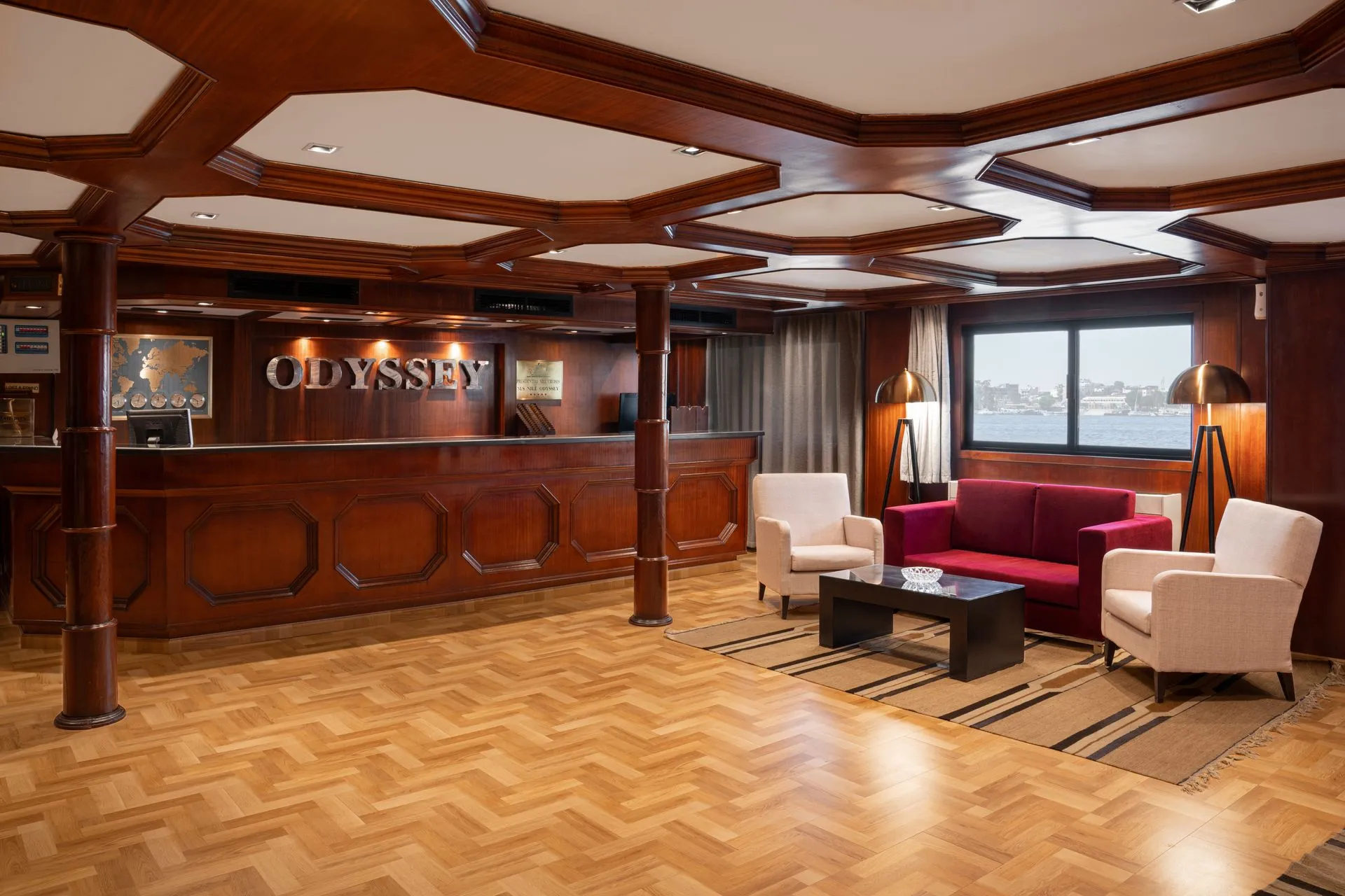 Lobby of the MS Nile Odyssey Nile Cruise Nile cruise